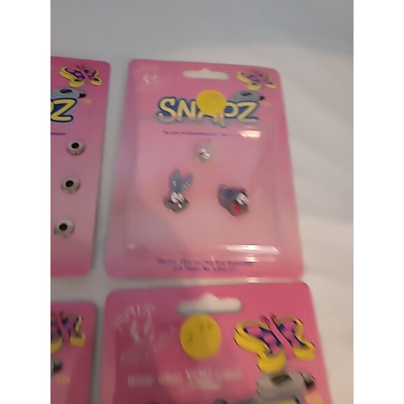 Lot Of 6 New SNAPZ  Vintage Swappable Snap in Hair Accessories Vintage Tom Jerry - Picture 10 of 14
